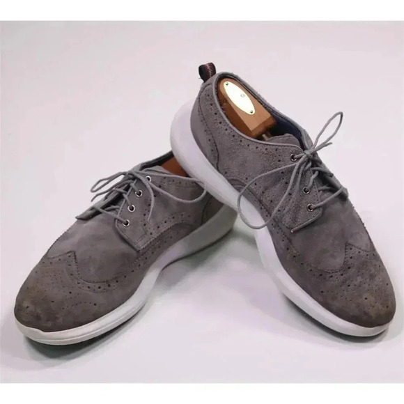 Footjoy 56113 FJ Flex LE Gray Suede Wingtip Oxford Sneaker Dress Shoes Men\'s 9.5 main image 4